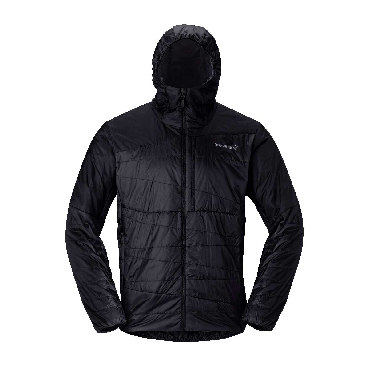 Norrona Falketind Thermo40 Hooded Jacket Men's in Caviar Black